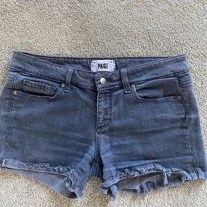 Paige Grey Cut Off Shorts